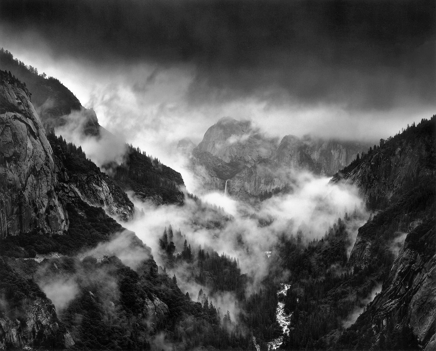 Bridalveil Fall, Storm by Alan Ross – The Ansel Adams Gallery