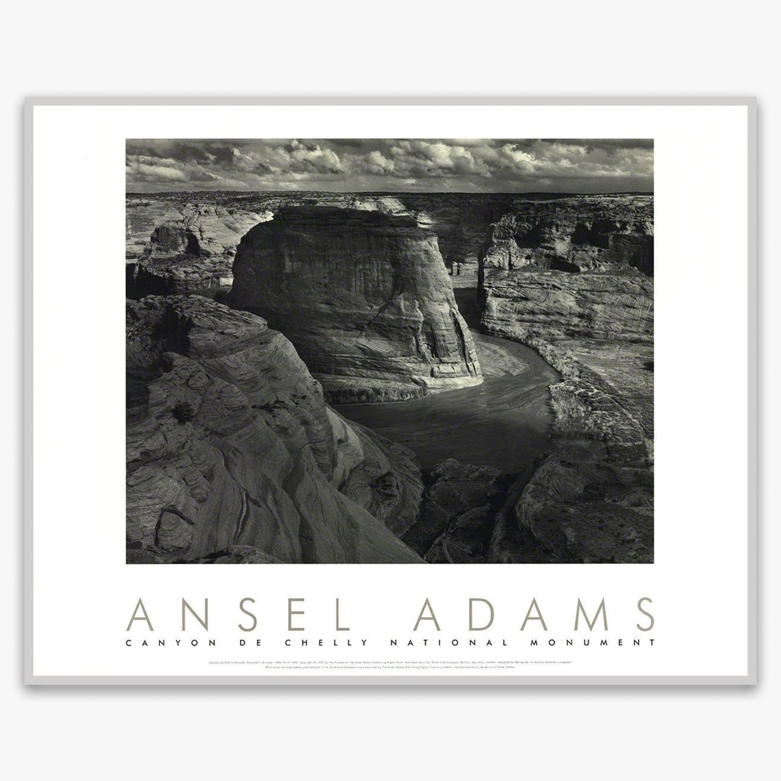 Canyon de Chelly Shop: Poster Ansel Adams Framed Poster German Silver Metal Frame