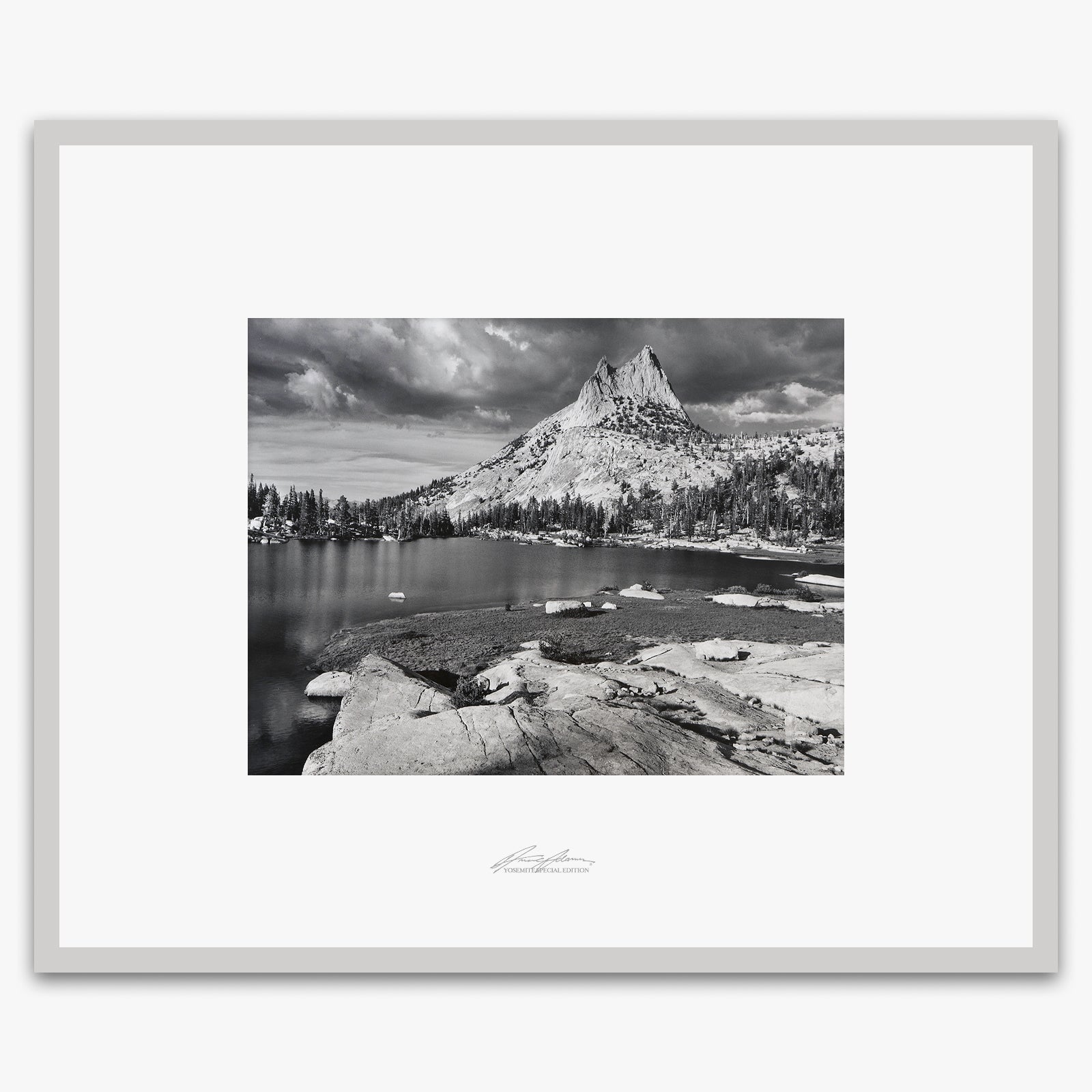 Cathedral Peak and Lake.