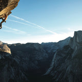 Dean Potter on the first free solo ascent of Heaven, Glacier Point Apron, 2001