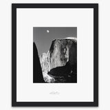 Moon and Half Dome.
