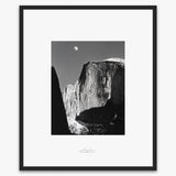 Moon and Half Dome.