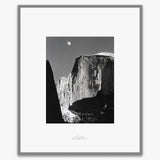 Moon and Half Dome.