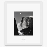 Moon and Half Dome.