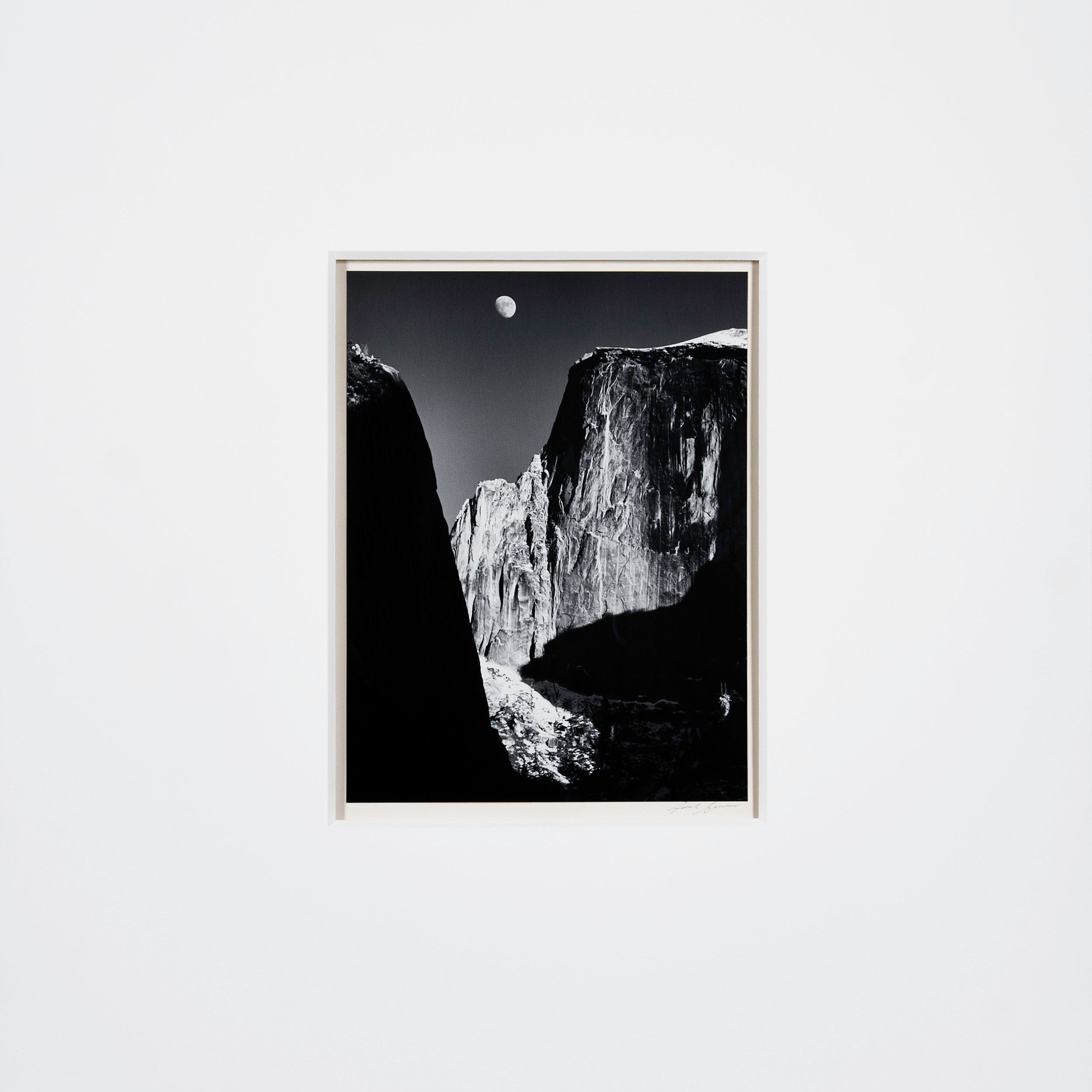 Moon and Half Dome - Signed Special Edition Photograph Signed_SEP Ansel Adams