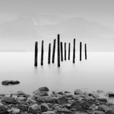 Pilings in Bay, Alaska Shop_Represented_Artist Dan Burkholder