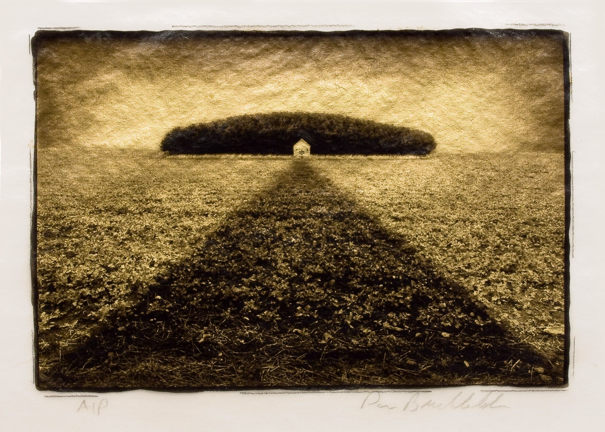 School and Trees, Scotland Shop_Represented_Artist Dan Burkholder