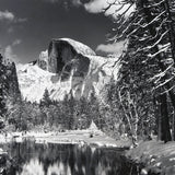 Half Dome, Merced River, Winter.