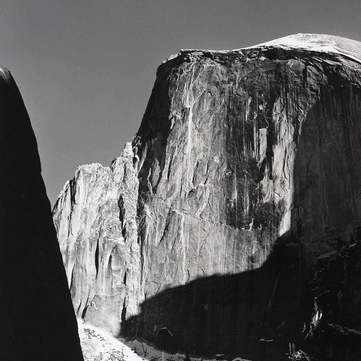 Moon and Half Dome.