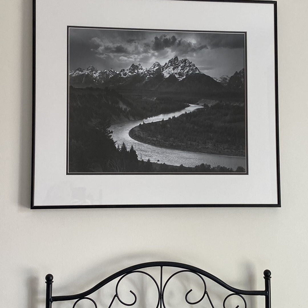 Tetons and Snake River, Framed Poster.