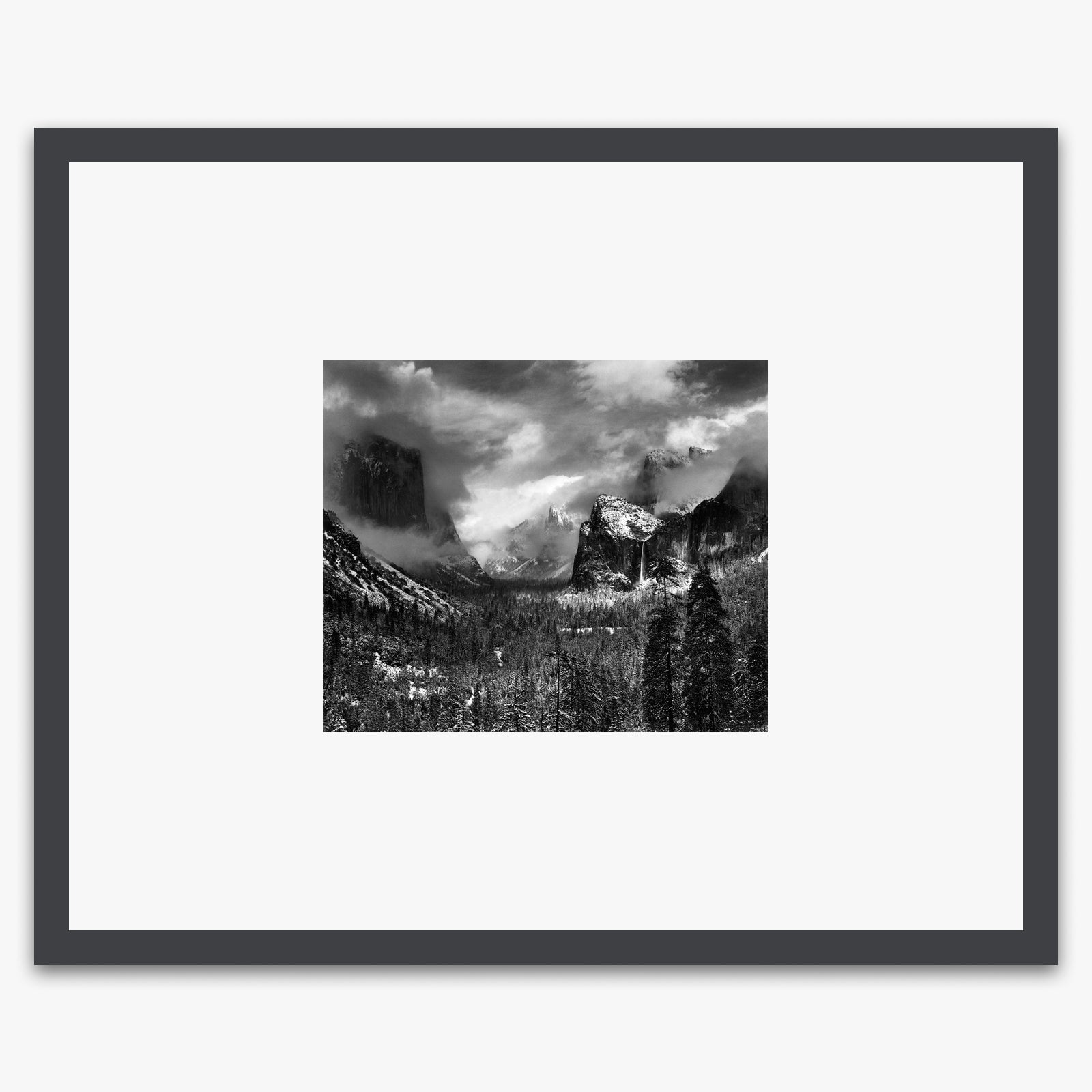 Clearing Winter Storm Shop_Small_Print Ansel Adams Contrast Gray Metal 