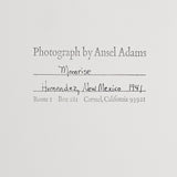 Moonrise Hernandez, New Mexico Original Photograph Ansel Adams 
