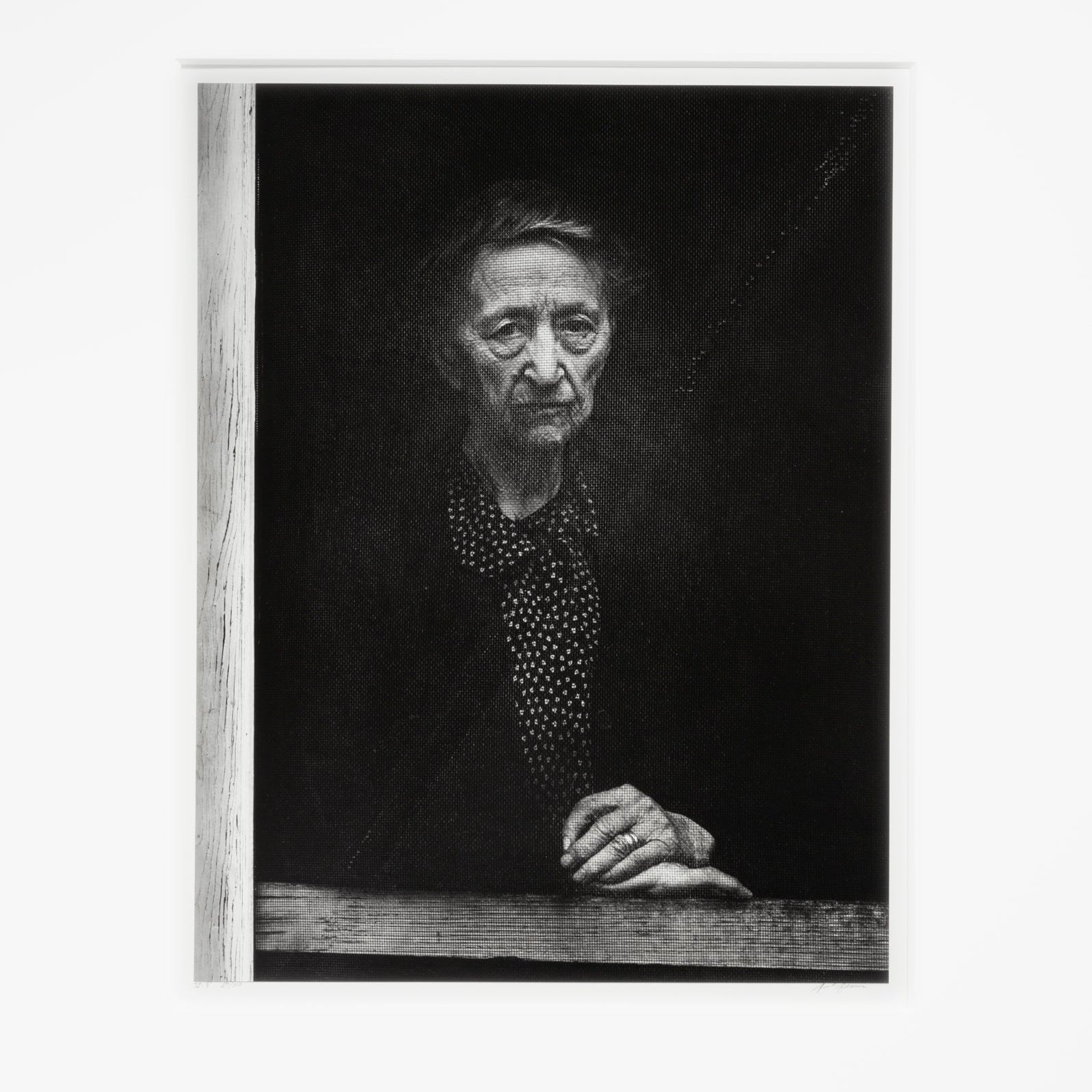 Woman Behind Screen Door, Independence Original Photograph Ansel Adams 