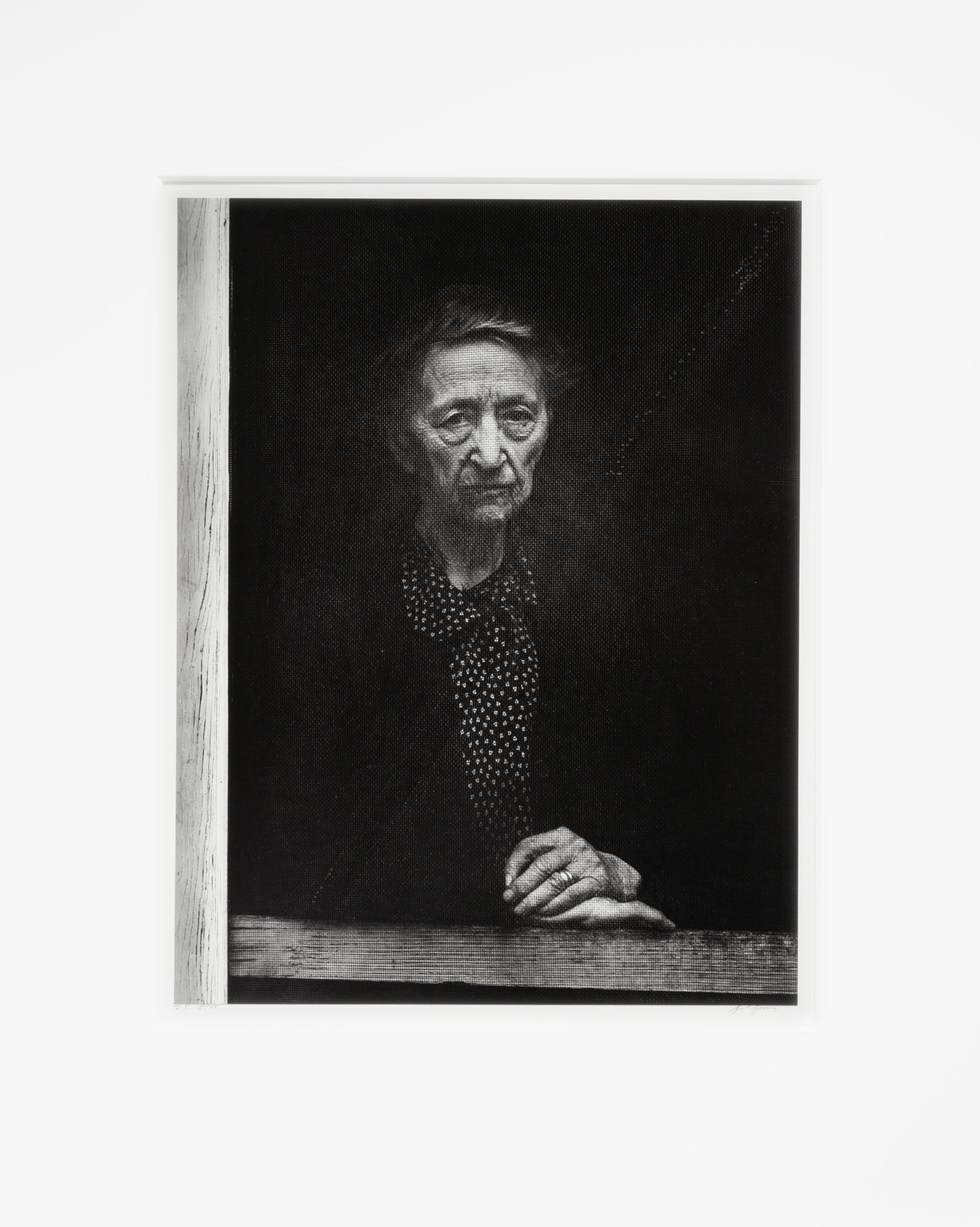 Woman Behind Screen Door, Independence Original Photograph Ansel Adams 