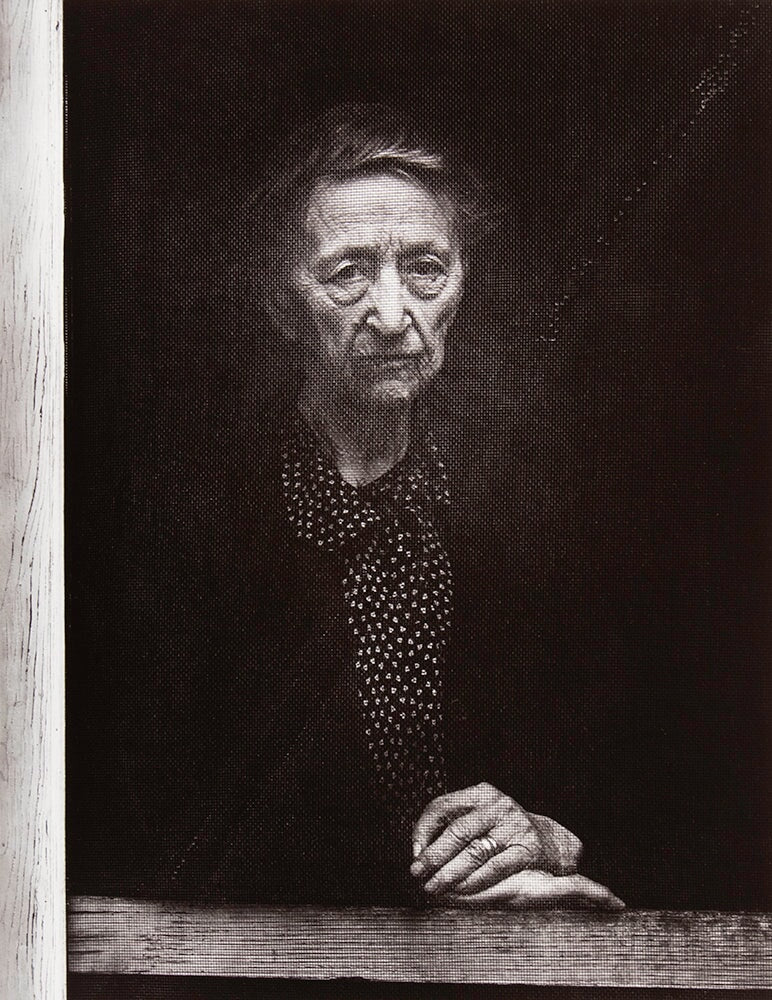 Woman Behind Screen Door, Independence Original Photograph Ansel Adams 