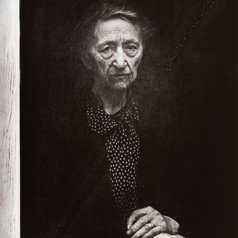 Woman Behind Screen Door, Independence Original Photograph Ansel Adams 