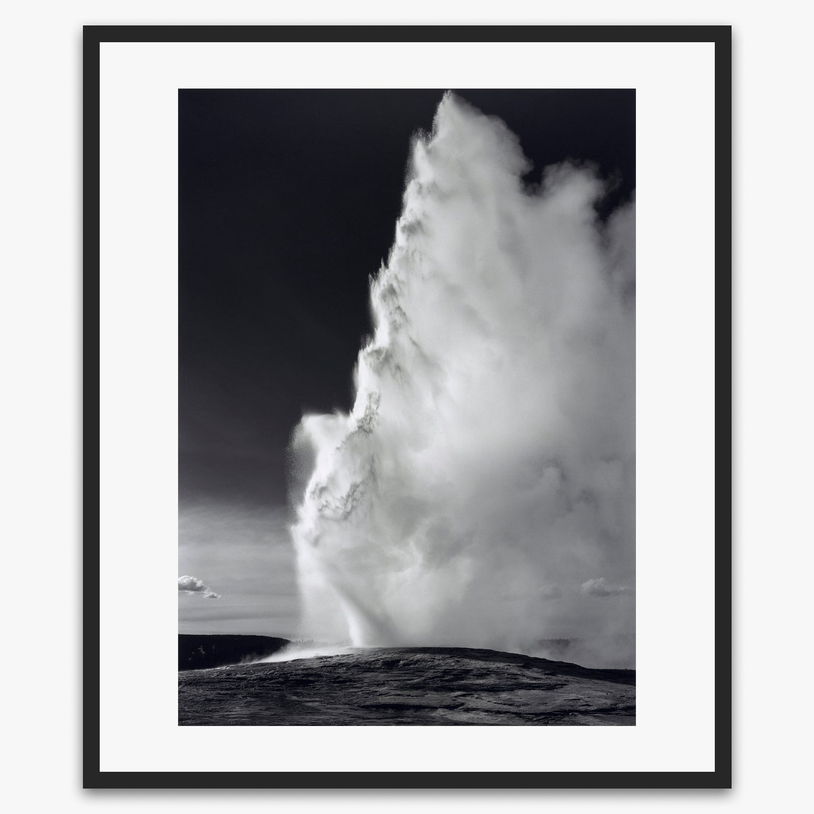 Yellowstone National Park Poster - Ansel Adams Old Faithful