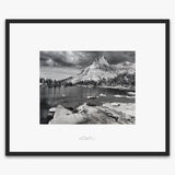 Cathedral Peak and Lake Shop_Repro_SEP The Ansel Adams Gallery Framed Standard Matte Black Metal 
