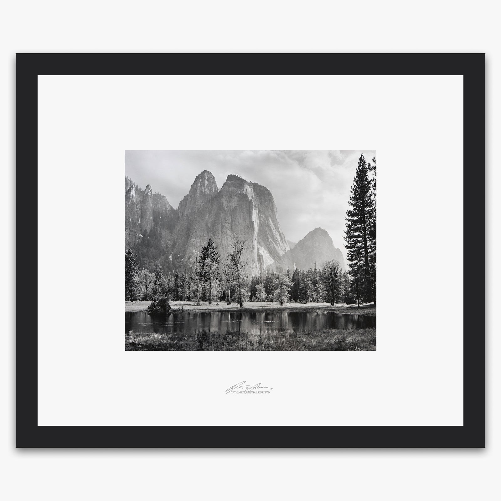 Cathedral Spires and Rocks Shop_Repro_SEP The Ansel Adams Gallery Framed Standard Black Wood 