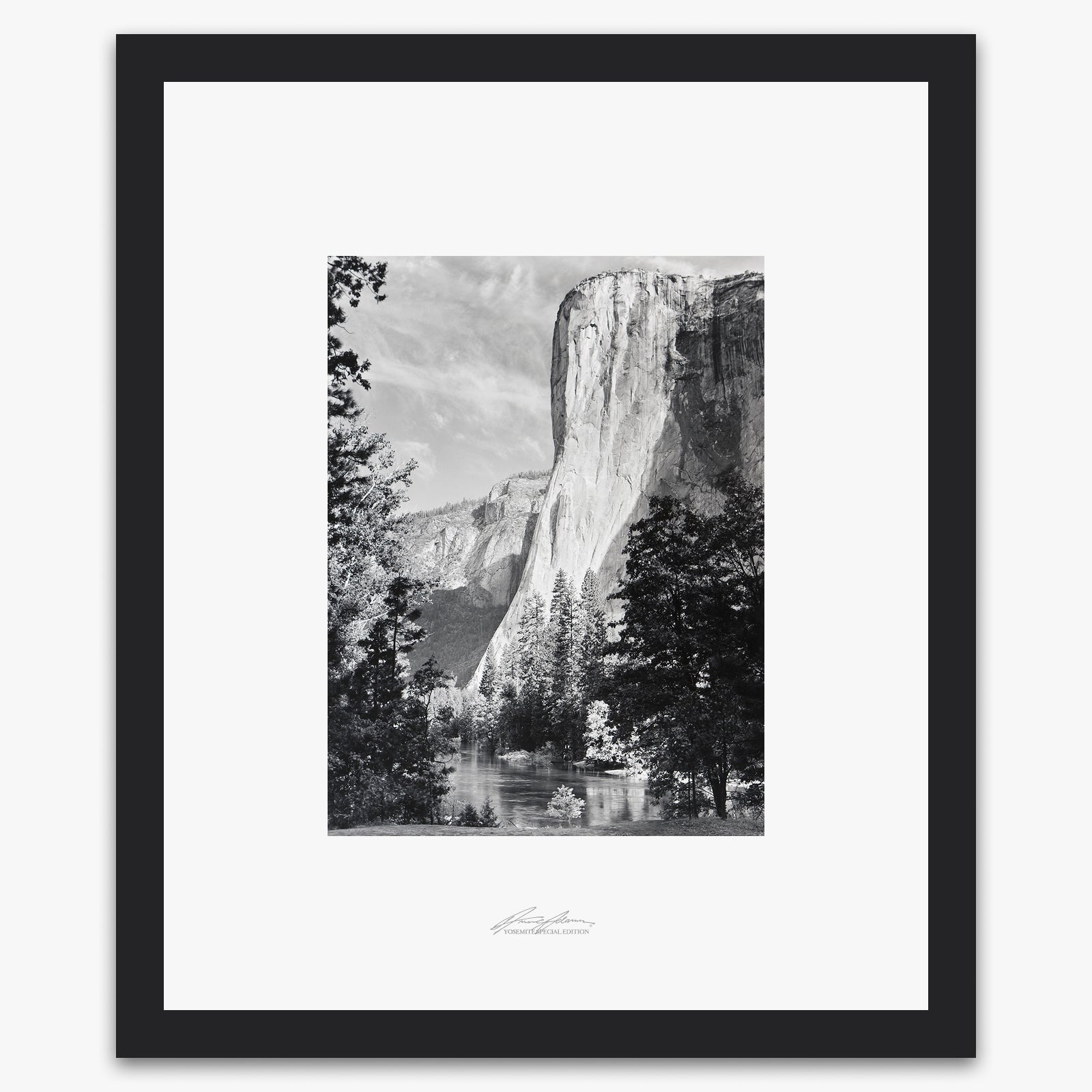 El Capitan Shop_Repro_SEP The Ansel Adams Gallery Framed Standard Black Wood 