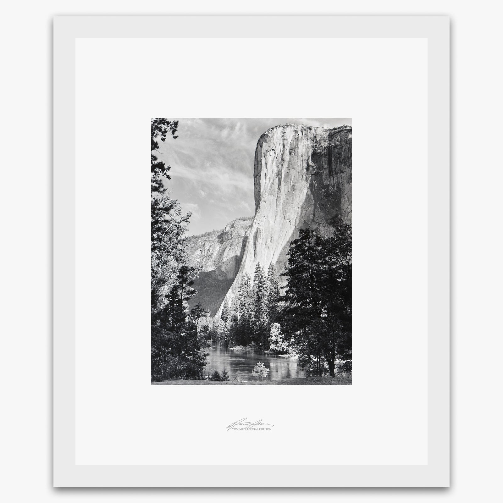 El Capitan Shop_Repro_SEP The Ansel Adams Gallery Framed Standard White Wood 