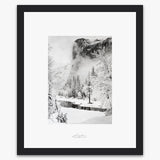 El Capitan, Winter Shop_Repro_SEP The Ansel Adams Gallery Framed Standard Black Wood 