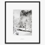 El Capitan, Winter Shop_Repro_SEP The Ansel Adams Gallery Framed Standard Matte Black Metal 