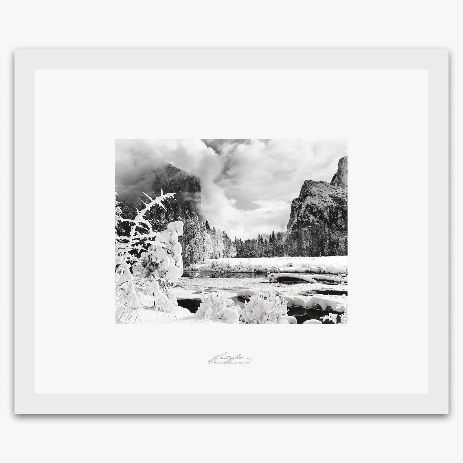 Gates of the Valley Shop_Repro_SEP The Ansel Adams Gallery Framed Standard White Wood 