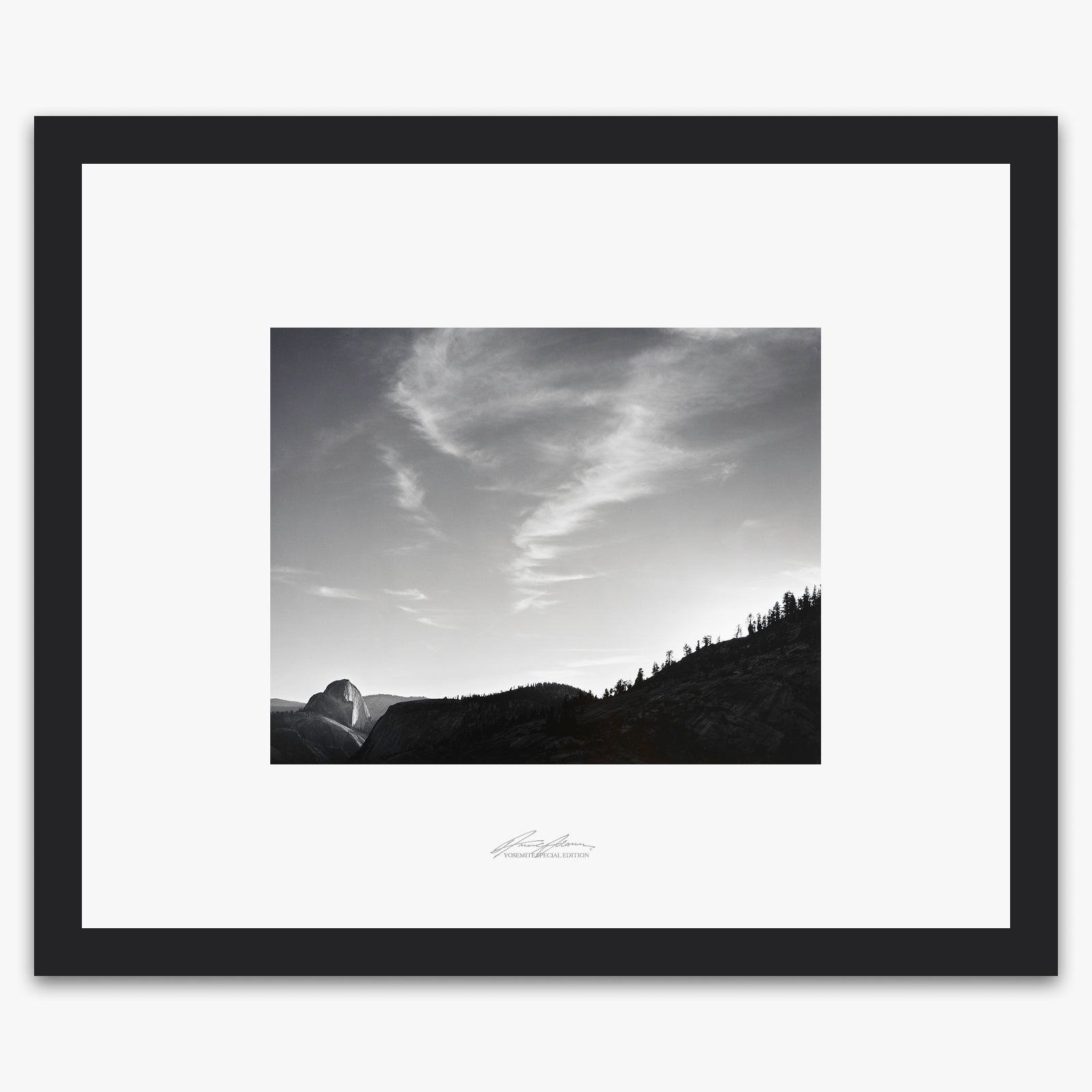 Half Dome, Olmstead Point Shop_Repro_SEP The Ansel Adams Gallery Framed Standard Black Wood 