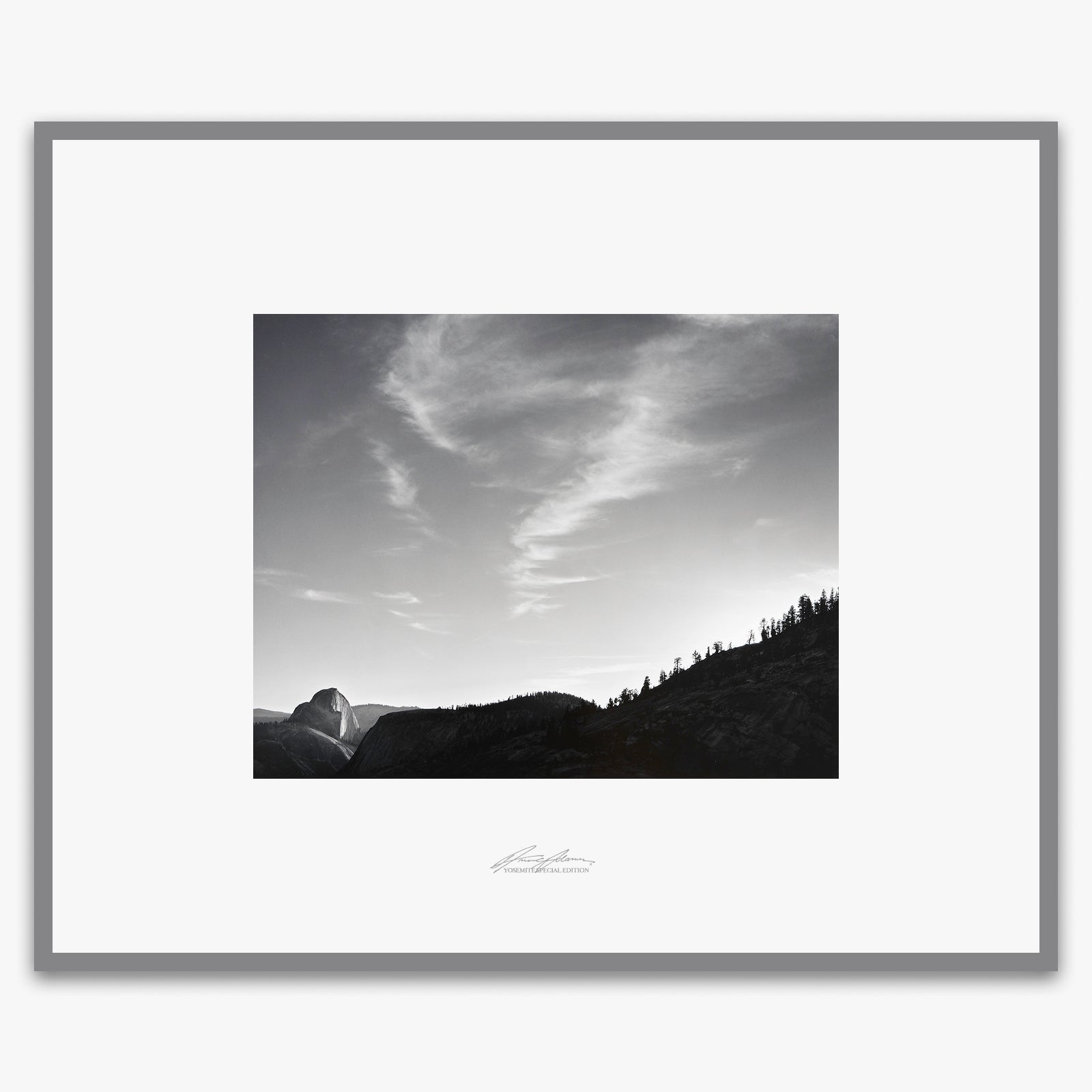 Half Dome, Olmstead Point Shop_Repro_SEP The Ansel Adams Gallery Framed Standard Premium Gray Welded Frame 