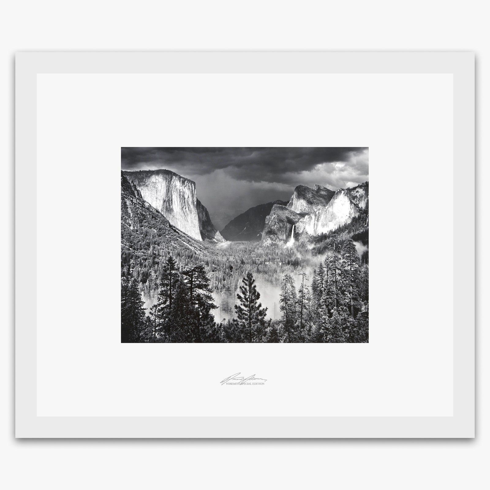 Thunderstorm, Yosemite Valley Shop_Repro_SEP The Ansel Adams Gallery Framed Standard White Wood 