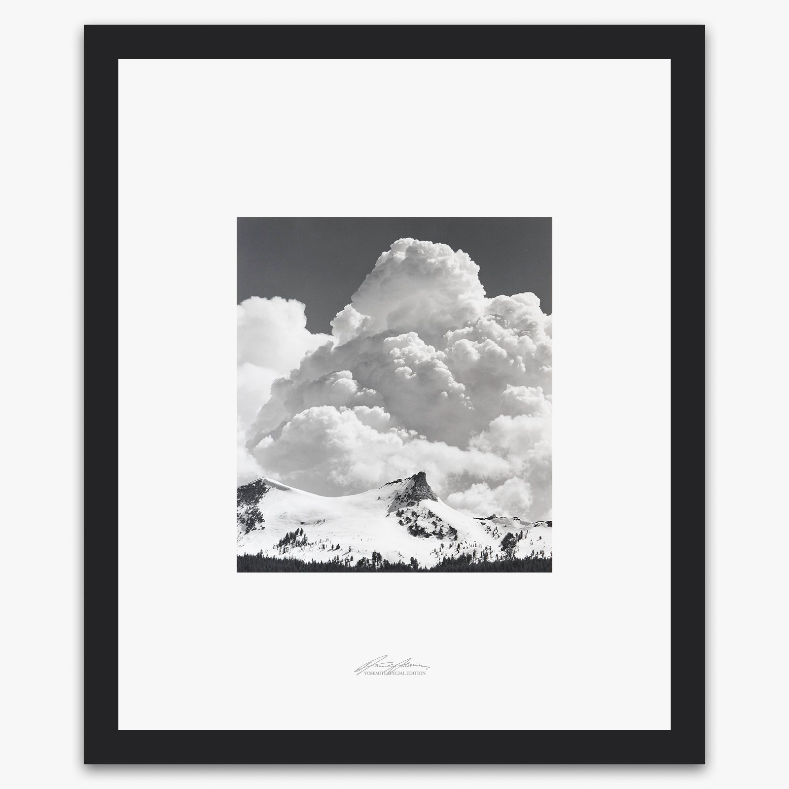 Unicorn Peak, Thunderclouds Shop_Repro_SEP The Ansel Adams Gallery Framed Standard Black Wood 