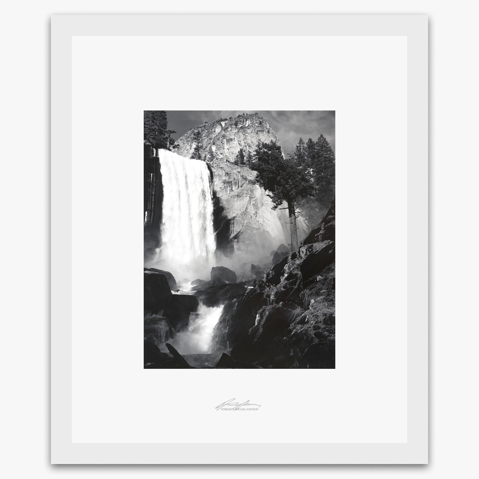 Vernal Fall Shop_Repro_SEP The Ansel Adams Gallery Framed Standard White Wood 