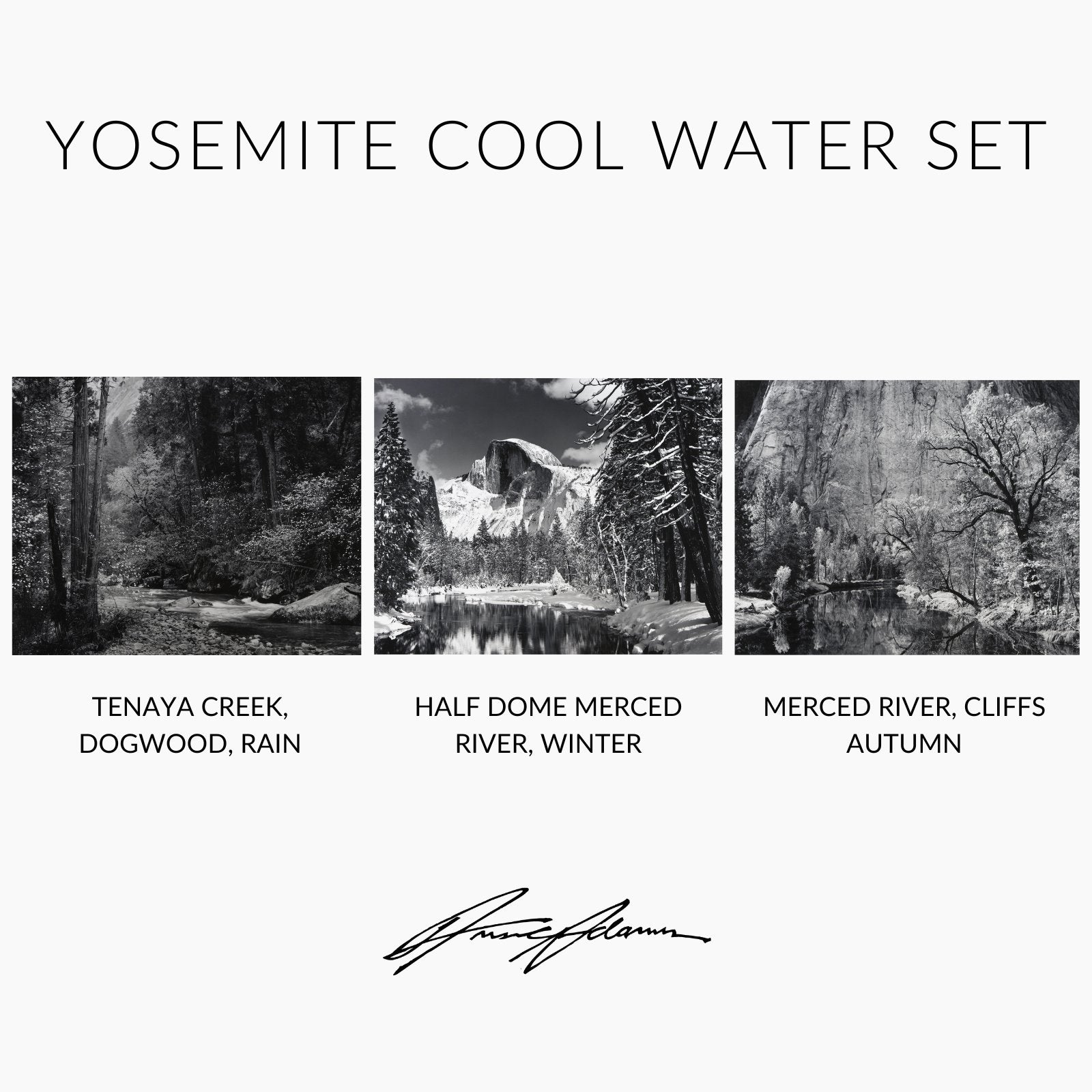 Yosemite Cool Water Set Shop_Repro_SEP Ansel Adams 