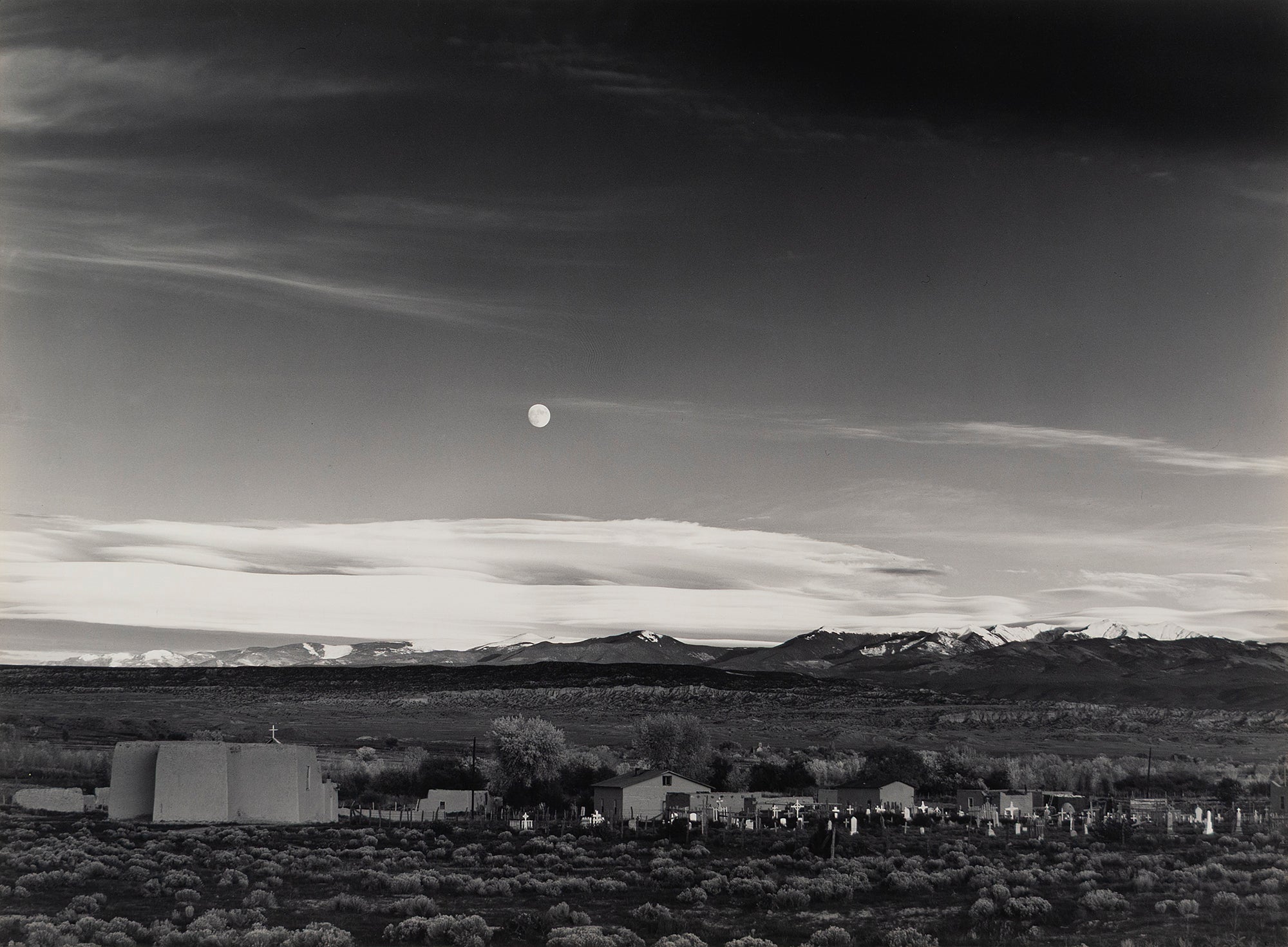 Moonrise, Hernandez, New Mexico – The Ansel Adams Gallery