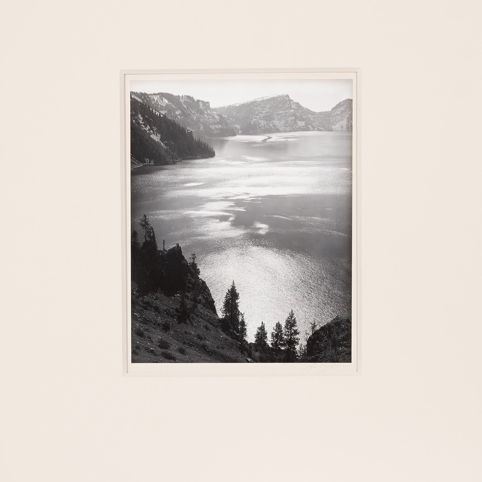 Afternoon Sun, Crater Lake National Park Original Photograph Ansel Adams 