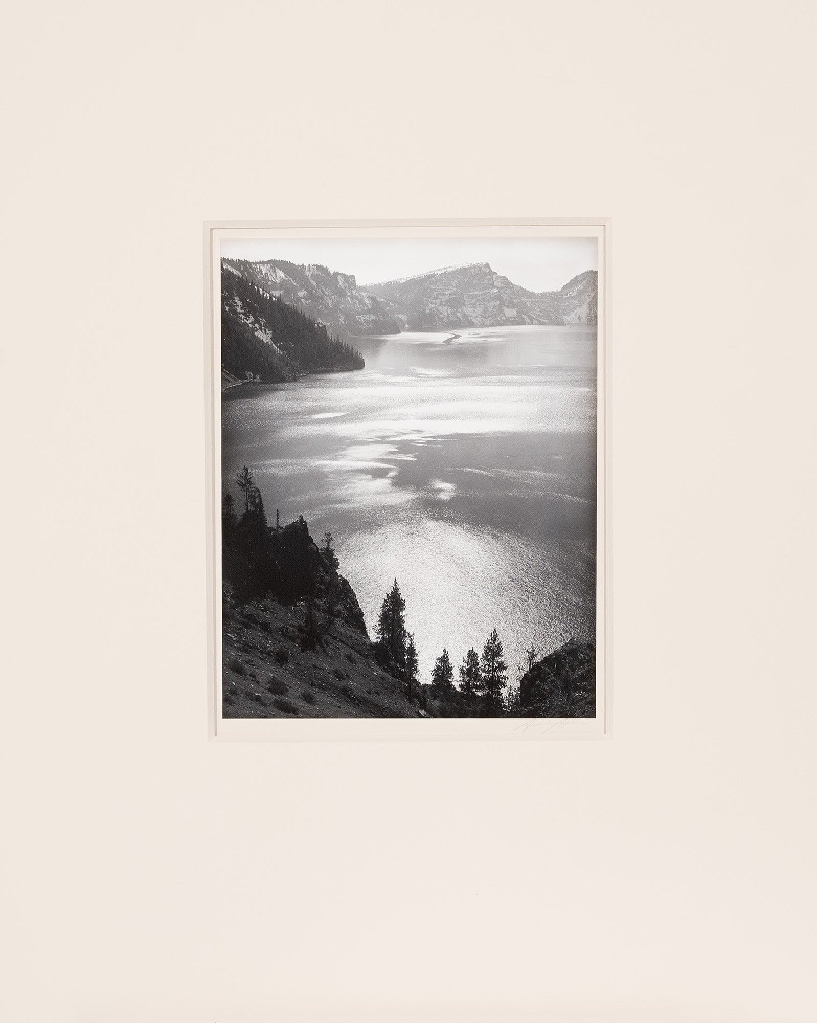Afternoon Sun, Crater Lake National Park Original Photograph Ansel Adams 