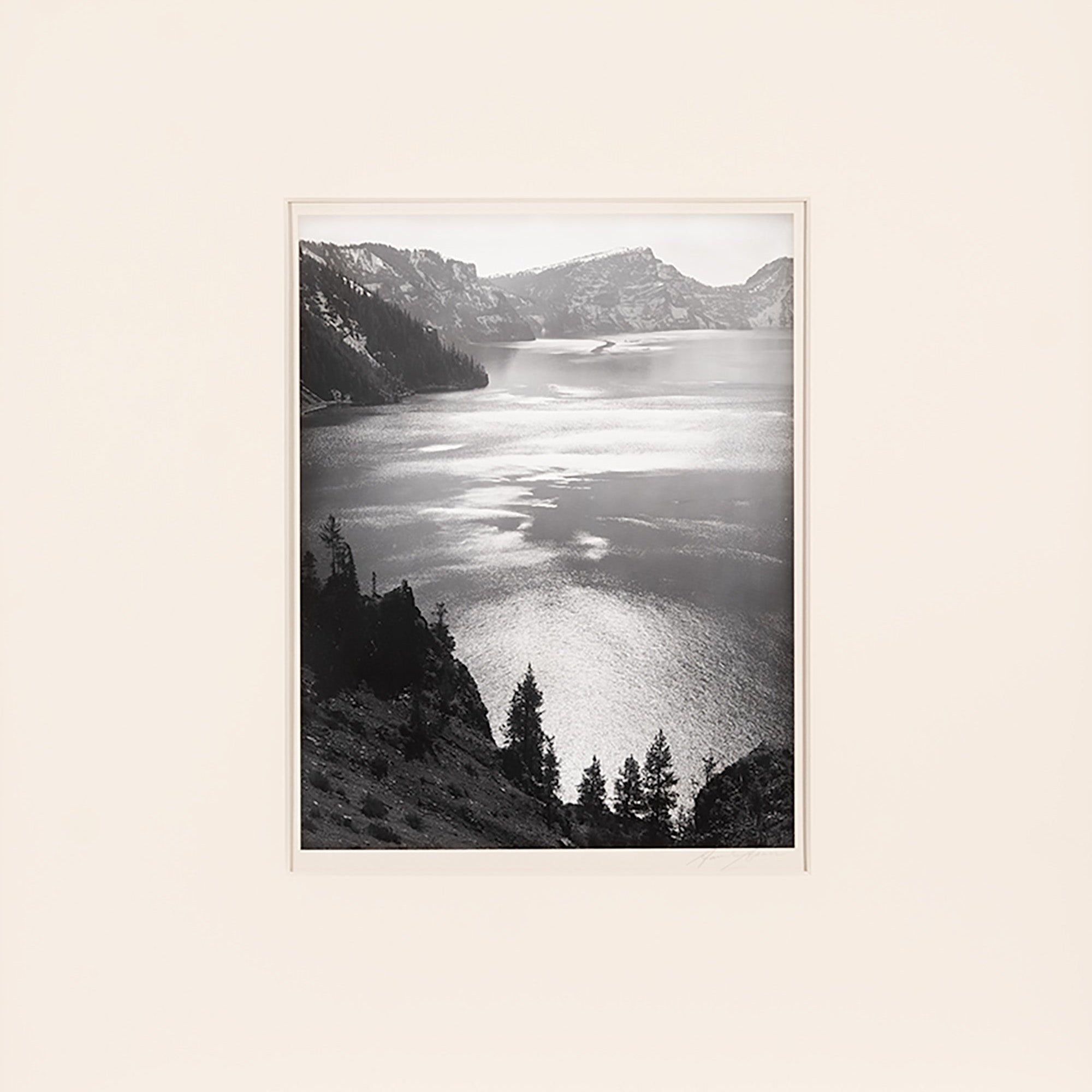 Afternoon Sun, Crater Lake National Park Original Photograph Ansel Adams 