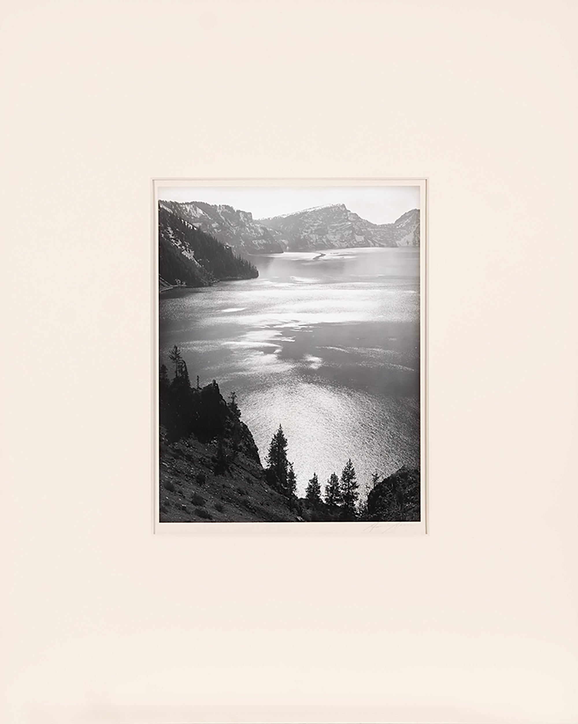 Afternoon Sun, Crater Lake National Park Original Photograph Ansel Adams 