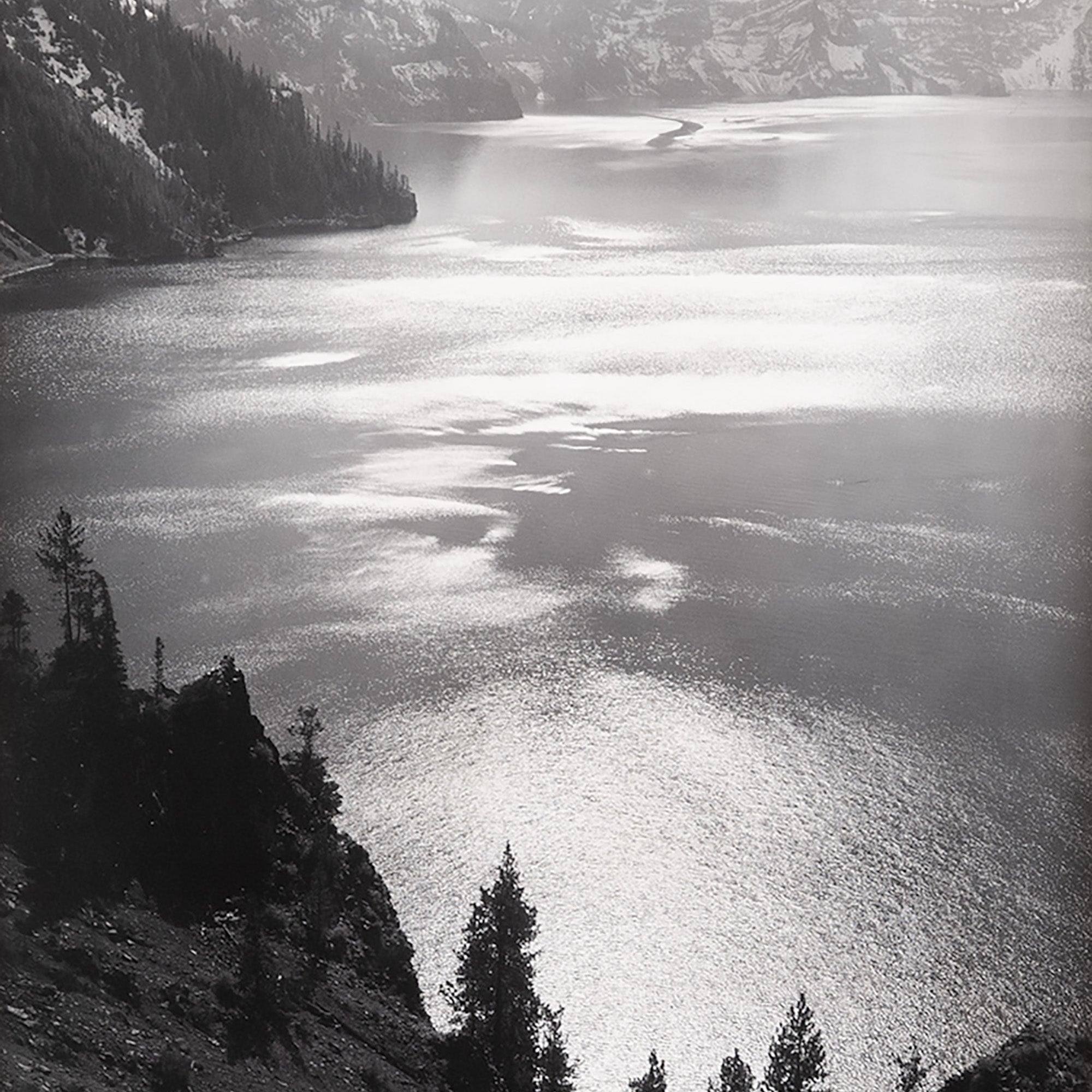 Afternoon Sun, Crater Lake National Park Original Photograph Ansel Adams 