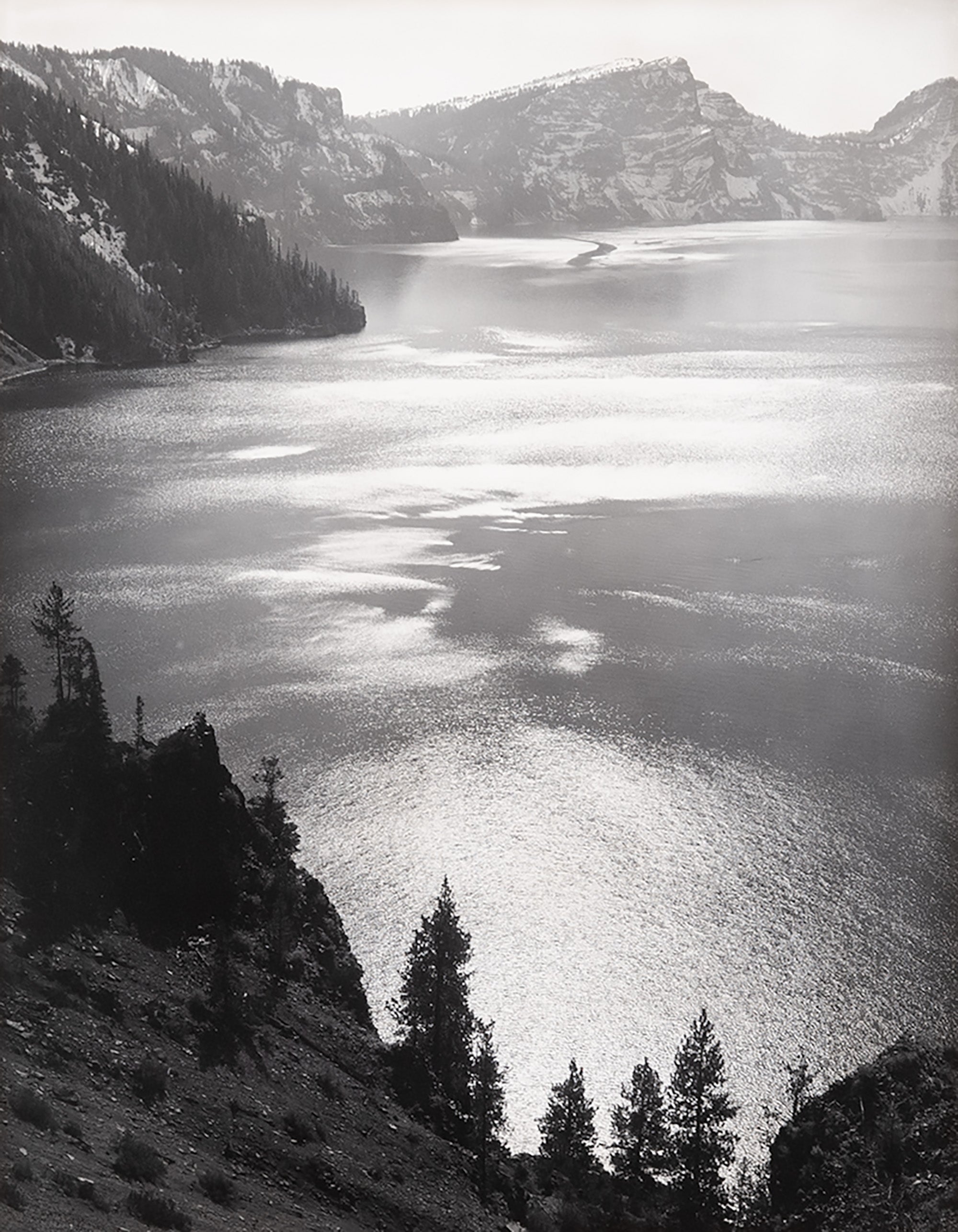 Afternoon Sun, Crater Lake National Park Original Photograph Ansel Adams 