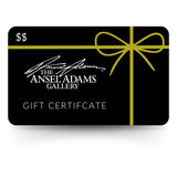 Ansel Adams Gallery Gift Card.