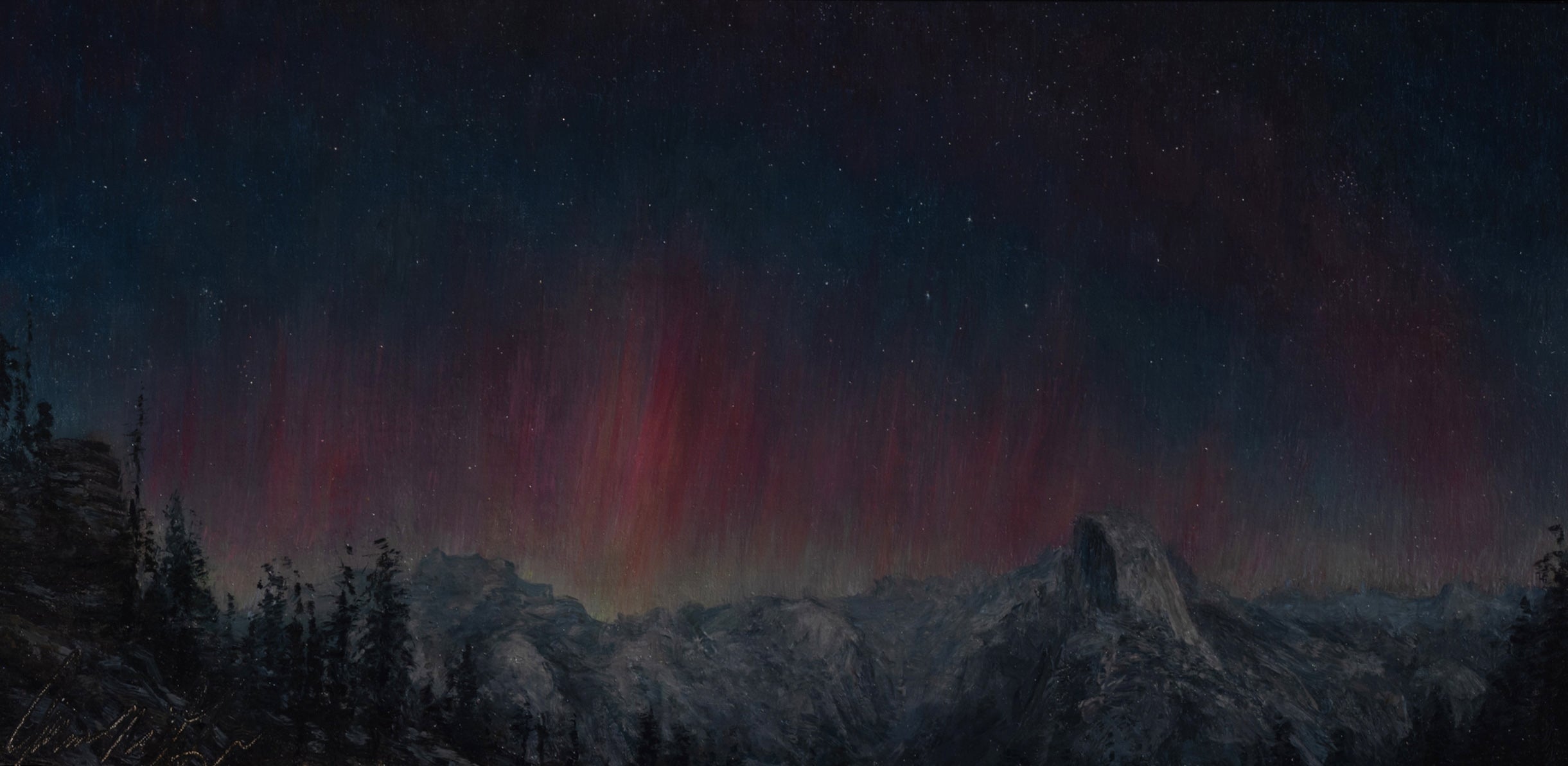 Aurora Borealis and SAR Arc Over Yosemite, 10/10/2024 Shop_Represented_Artist James McGrew 