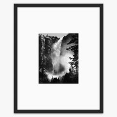 Bridalveil Fall Shop_Small_Print Ansel Adams Matte Black Metal 
