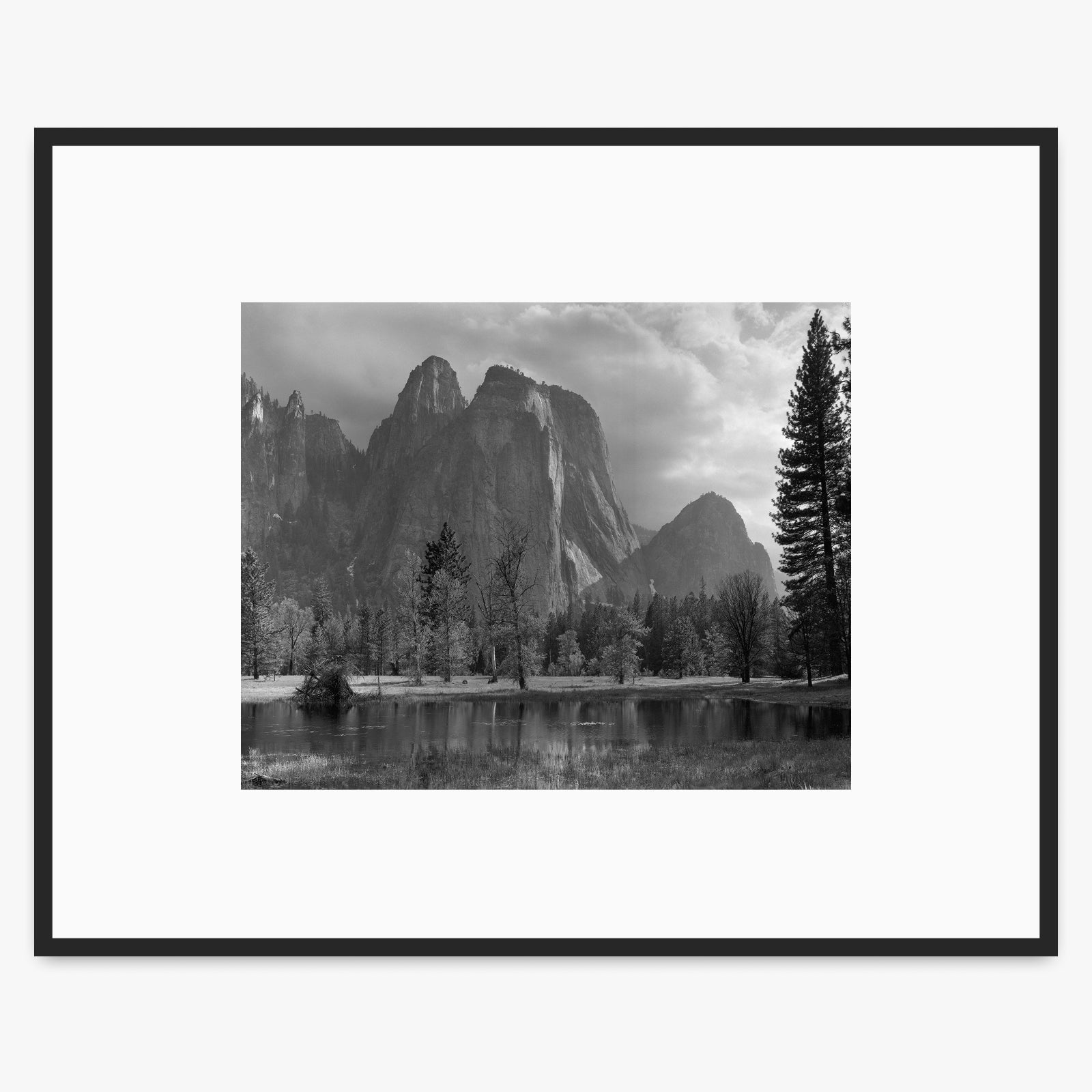Cathedral Rocks, Yosemite Shop_Medium_Print The Ansel Adams Gallery Matte Black Metal 