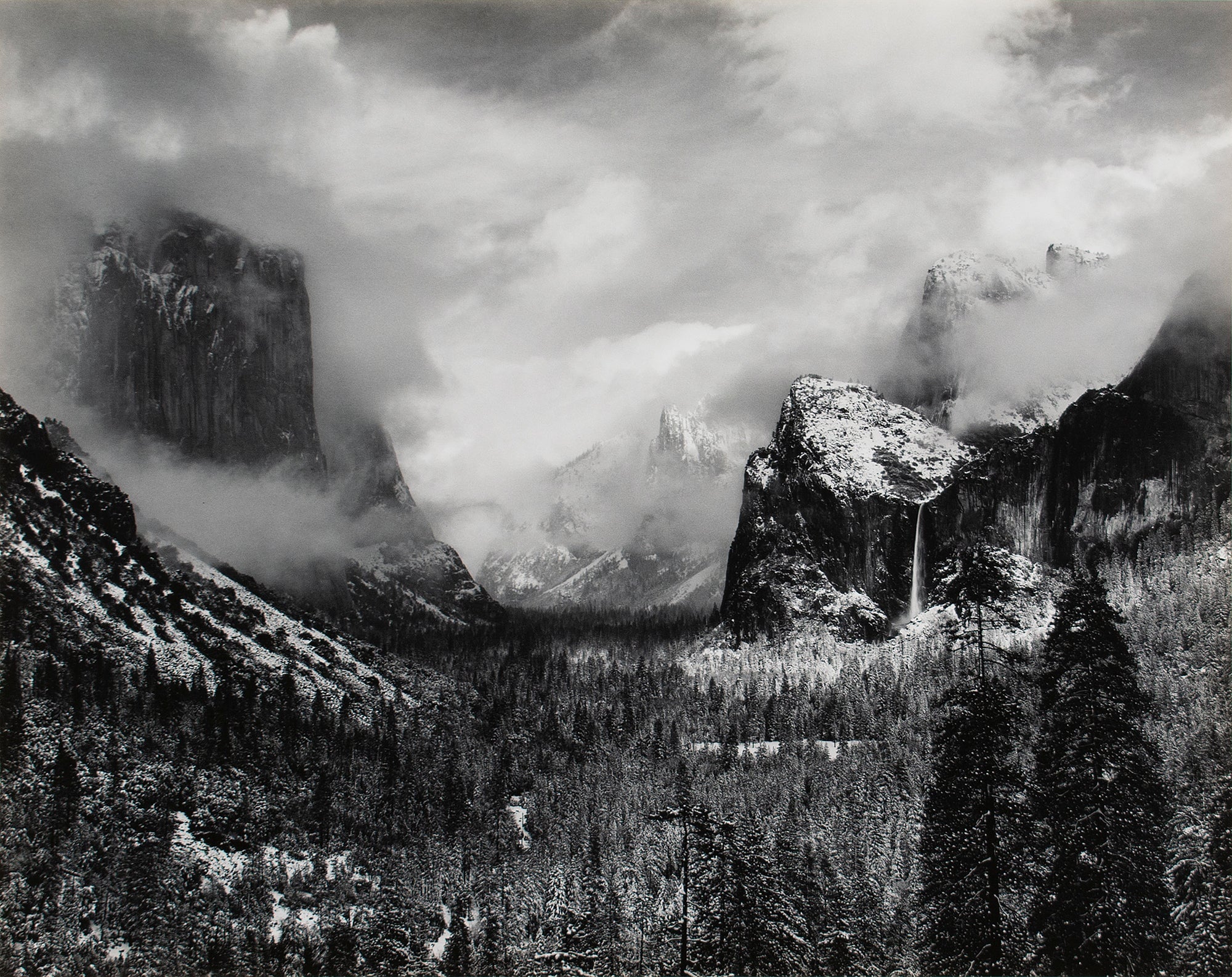 Clearing Winter Storm Original Photograph Ansel Adams 