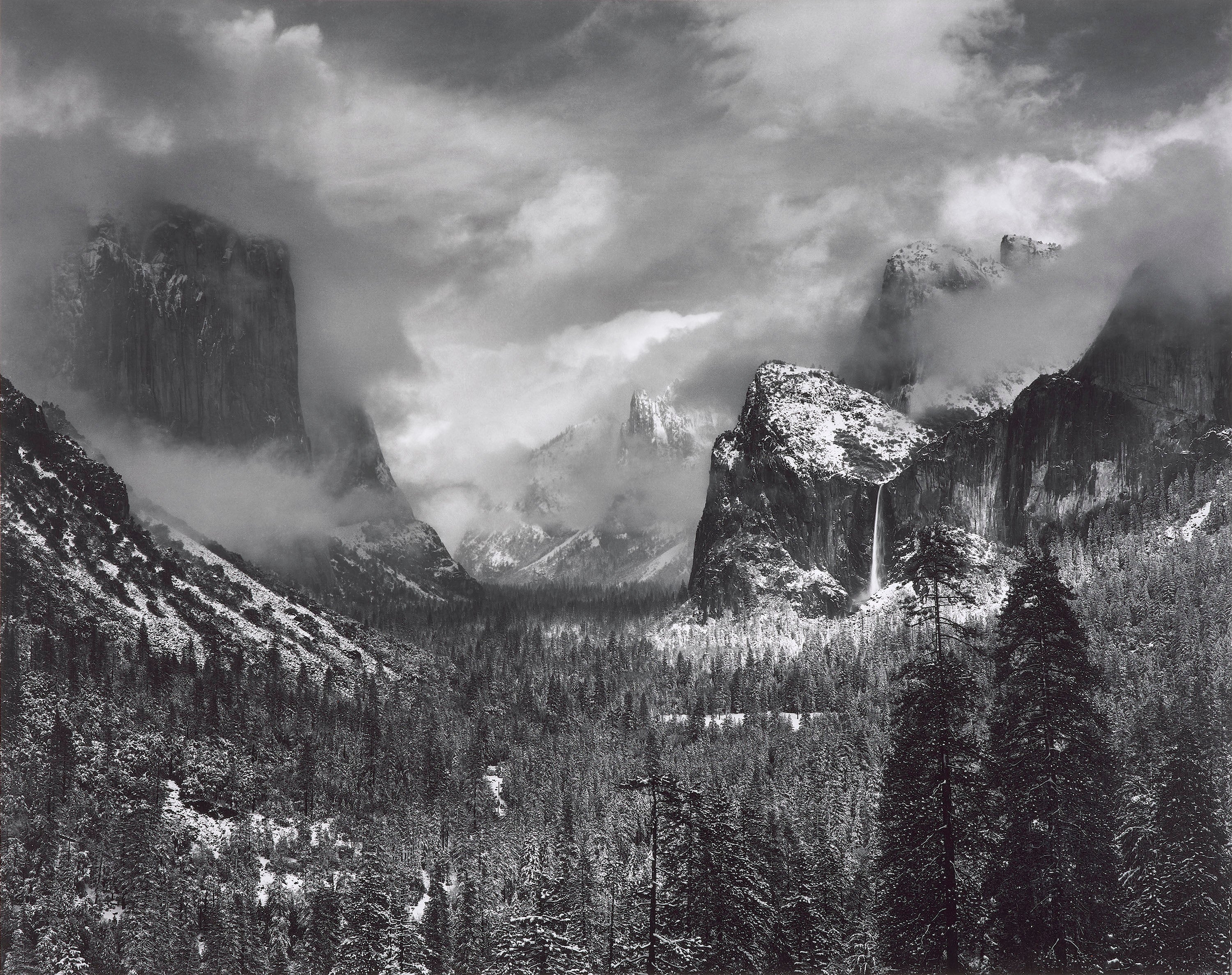 Clearing Winter Storm Shop_Repro_MR The Ansel Adams Gallery Framed Standard 8x10" White Wood