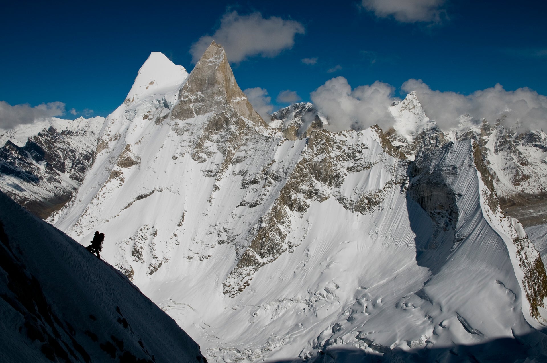 Conrad Anker on the Gauntlet Pitch, Meru Shop_Represented_Artist The Ansel Adams Gallery 