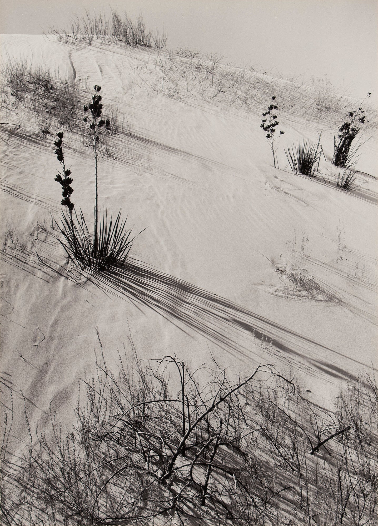 Dunes, Hazy Sun, White Sands National Monument Original Photograph Ansel Adams 