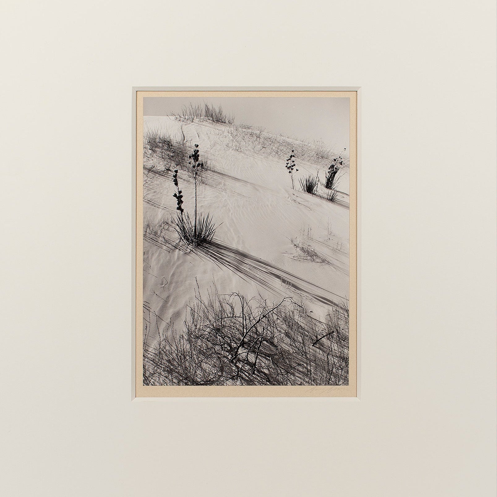 Dunes, Hazy Sun, White Sands National Monument Original Photograph Ansel Adams 